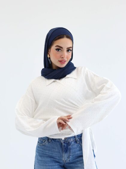 Sparkle wrap blouse