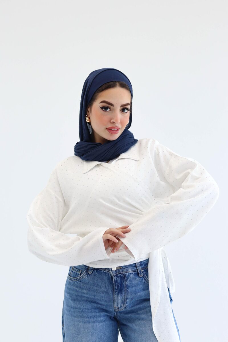 Sparkle wrap blouse
