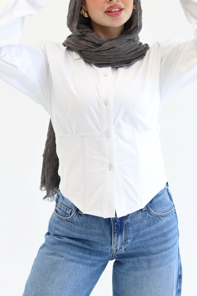 Corset in white - Image 2