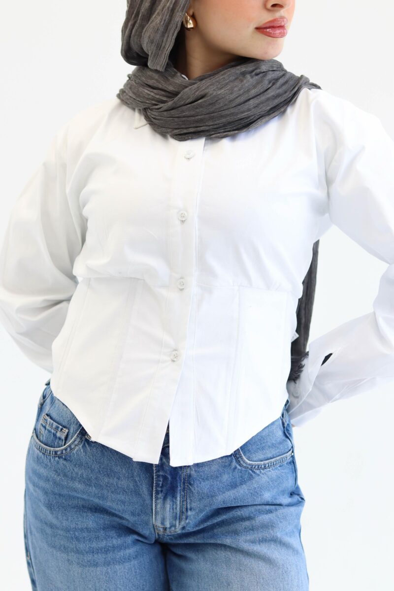 Corset in white - Image 4