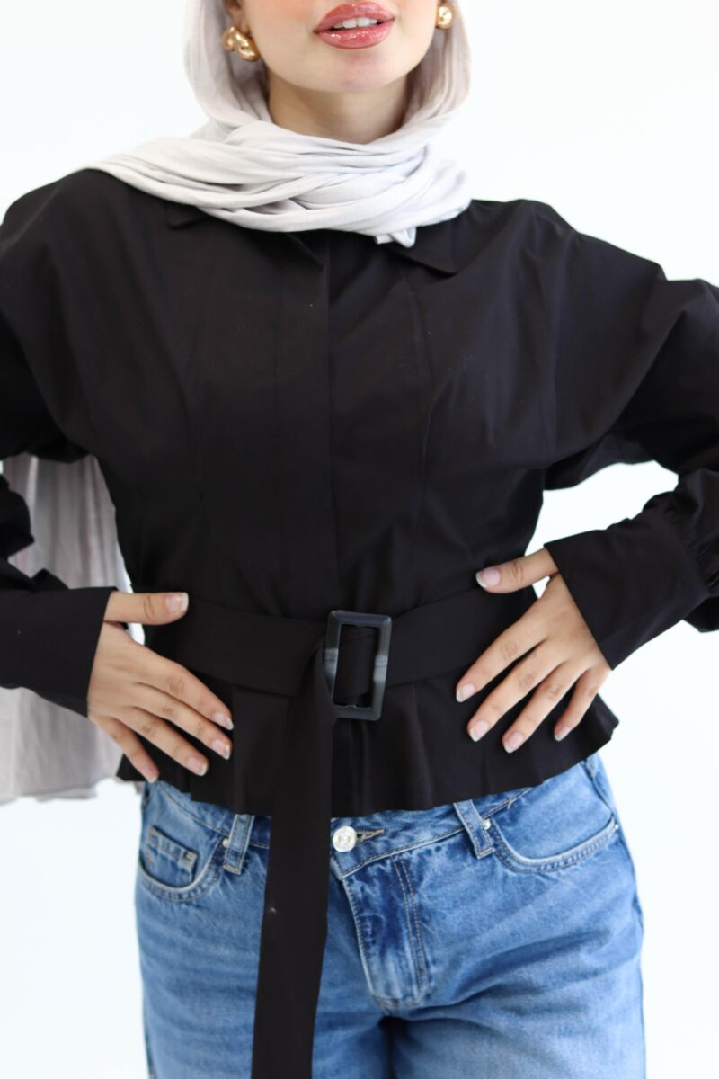 Belt chemise in black - Image 4