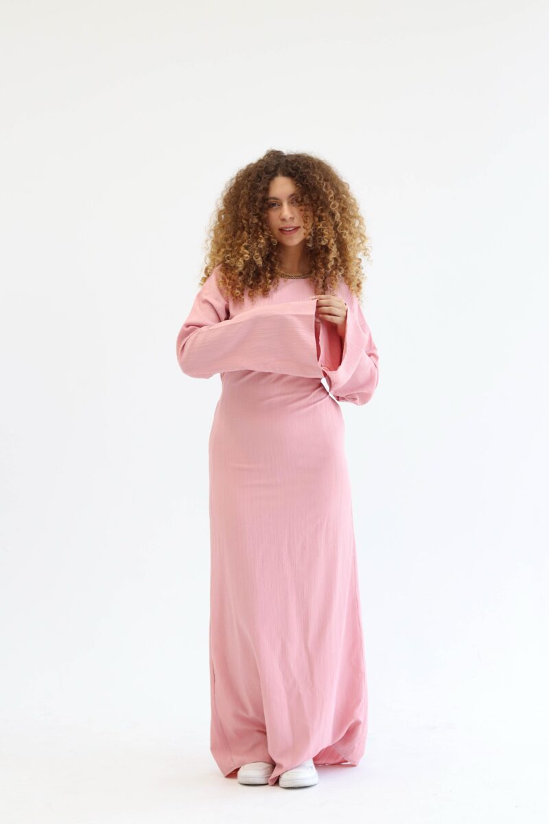 Summer dress in baby pink - Image 3