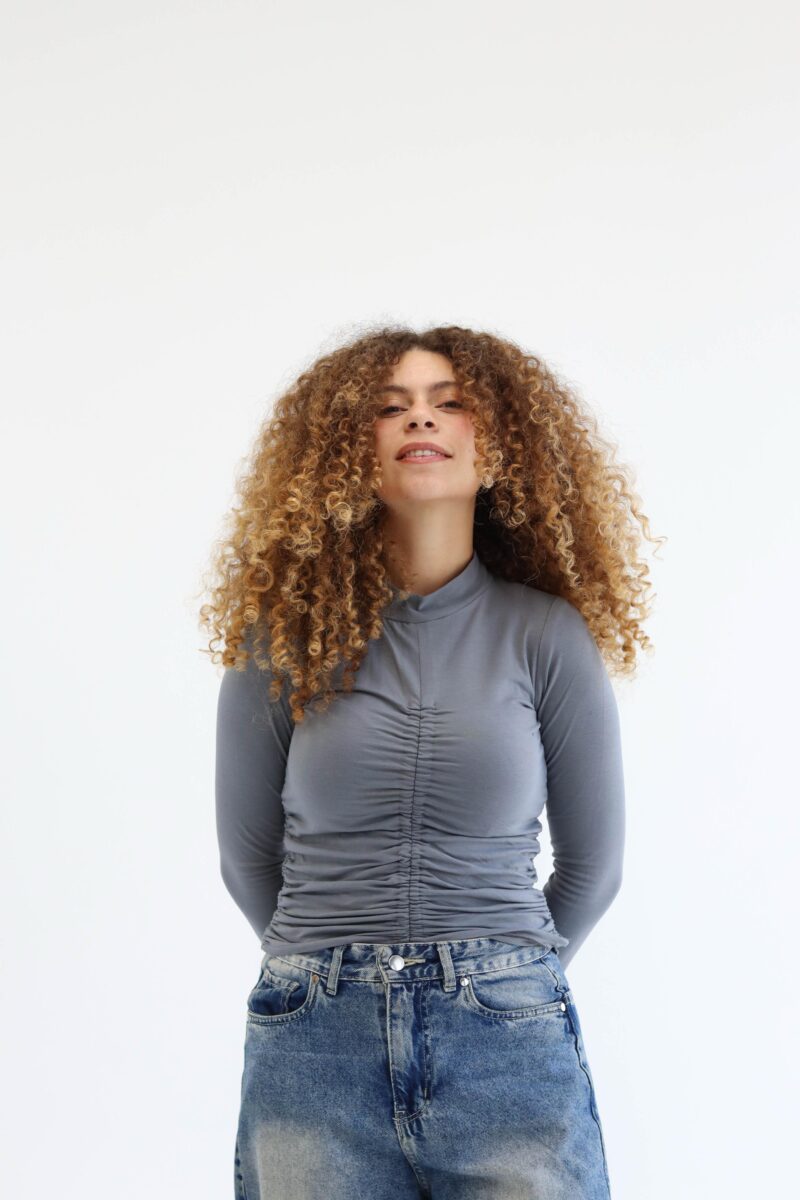 Midline top in grey