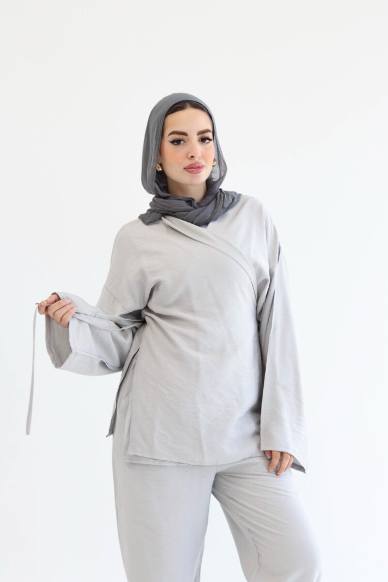 Wrap set in light grey - Image 2