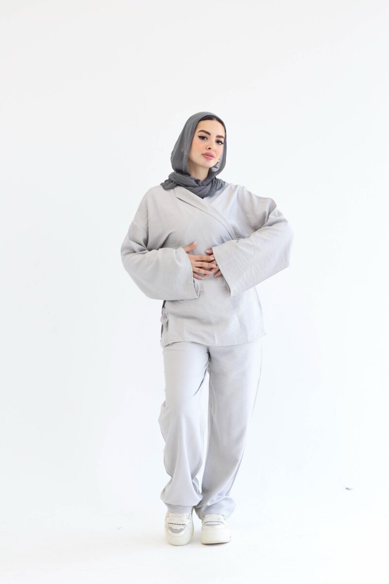 Wrap set in light grey - Image 4