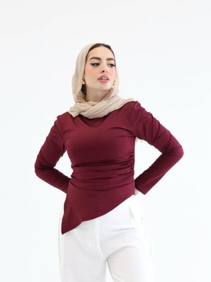 The go-to burgundy top in burgundy