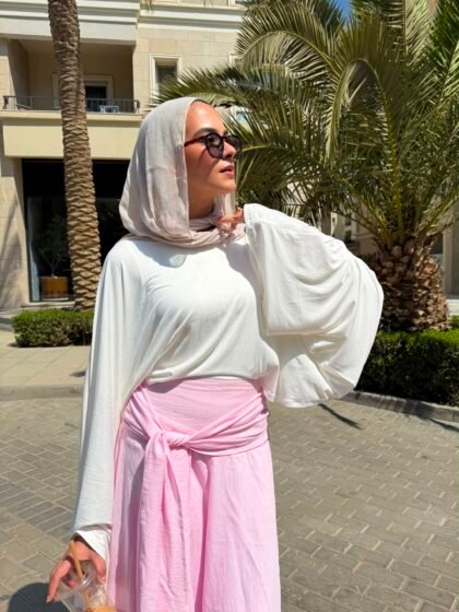 Easy breezy skirt in rose